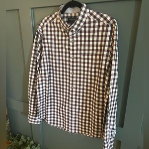 Plaid American Eagles Casual Button Down
